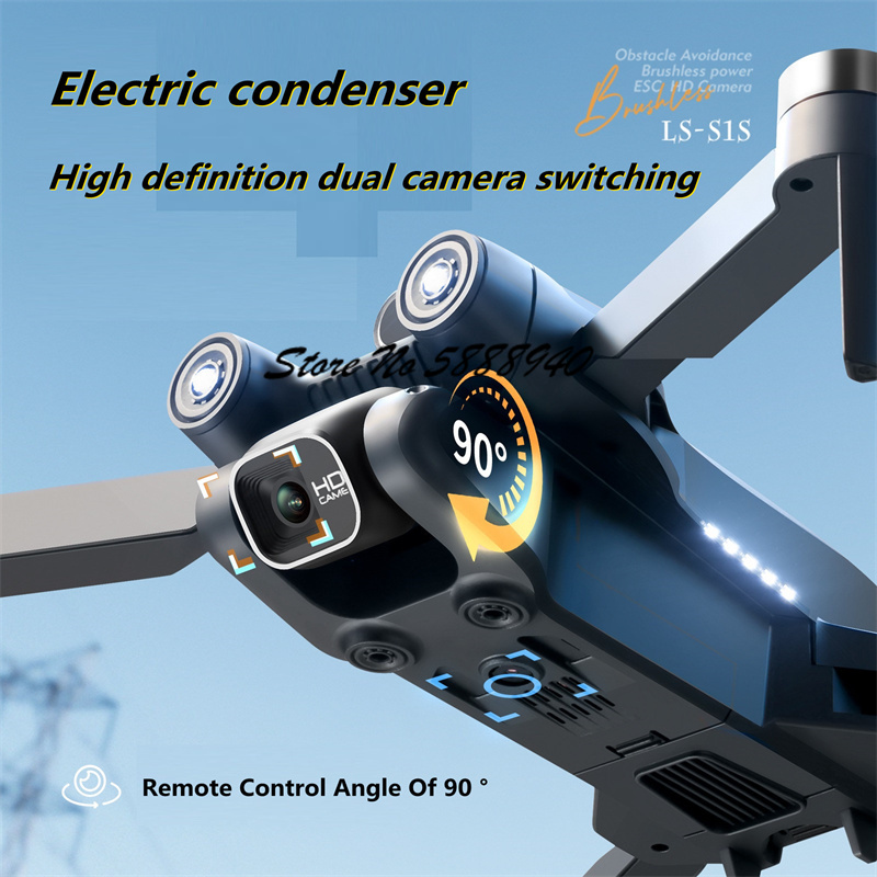 6K Optical Flow Brushless Fold - Drone Rc S1S บทวิจารณ์และราคา