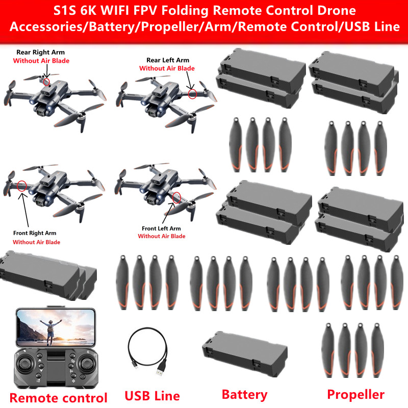 S1S 6K WIFI FPV Folding Remote - Drone Rc S1S บทวิจารณ์และราคา