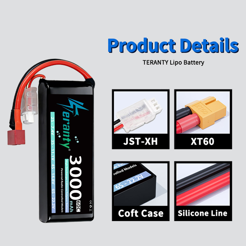 TERANTY 2S 3000mAh Lipo Batter - Drone Rc Truck บทวิจารณ์และราคา