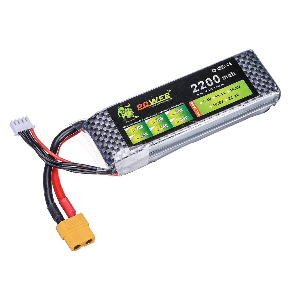 3S Lipo Battery 11.1V 2200mah  - Drone Rc Truck บทวิจารณ์และราคา