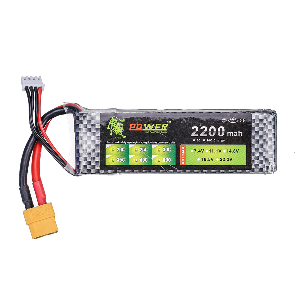 3S Lipo Battery 11.1V 2200mah  - Drone Rc Truck บทวิจารณ์และราคา