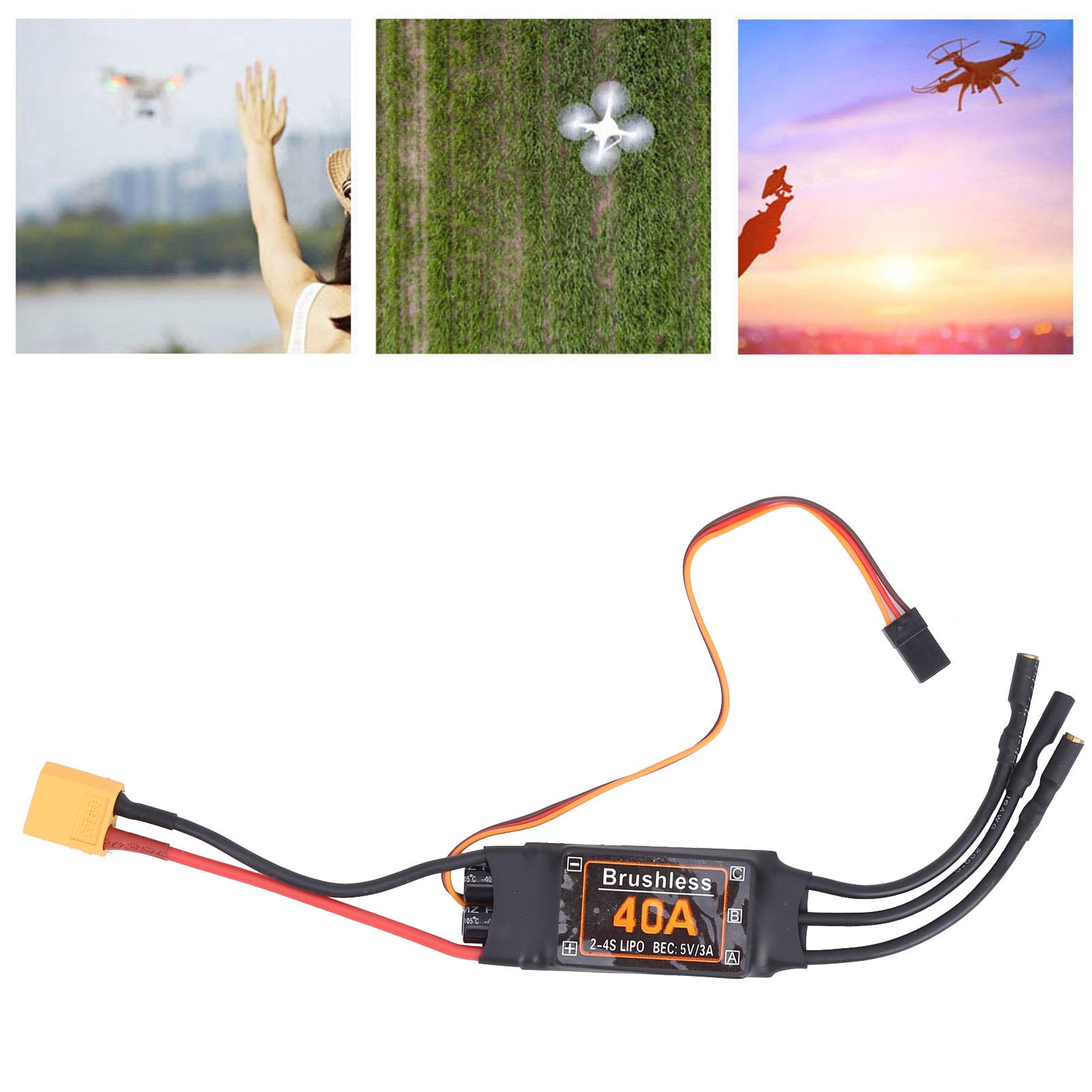 40A Brushless ESC Speed Contro - Drone Rc Accessories บทวิจารณ์และราคา