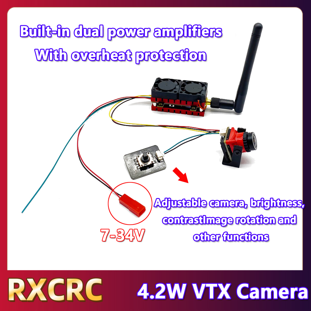 RXCRC 5.8G 48CH 4.2W High Powe - Drone Rc Camera บทวิจารณ์และราคา