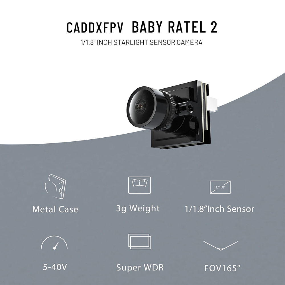 CADDX Micro FPV Camera Ratel 2 - Drone Rc Camera บทวิจารณ์และราคา