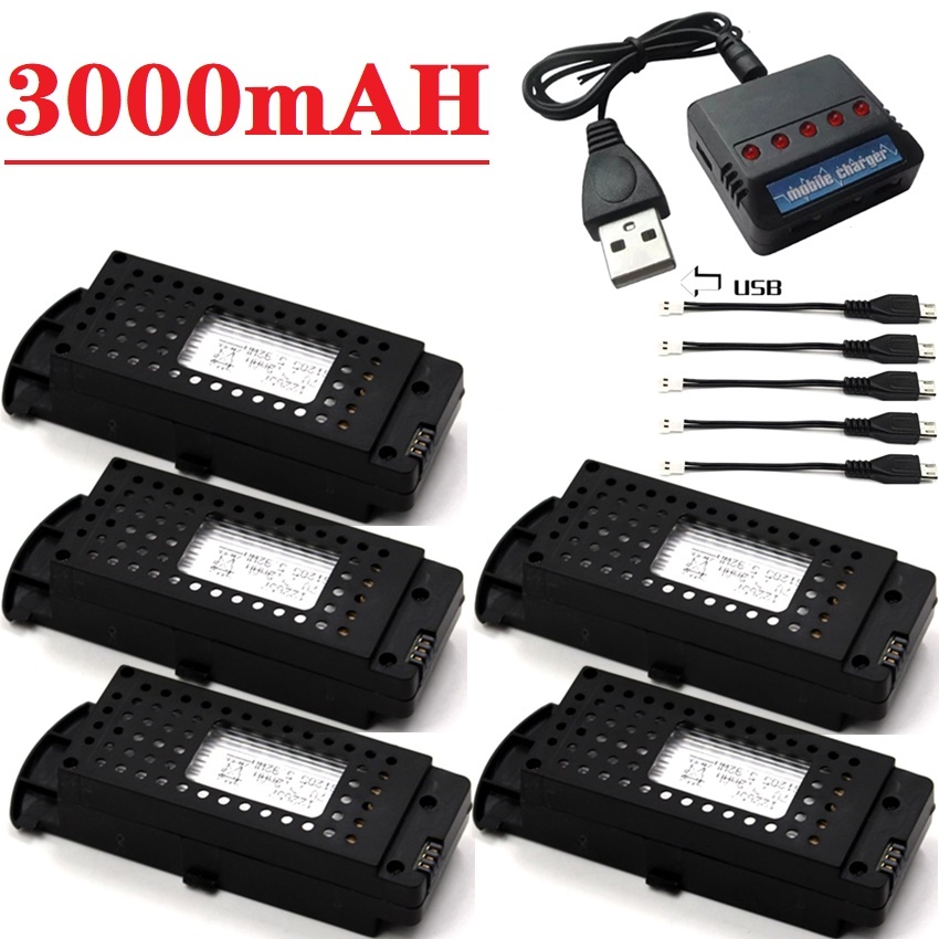 Q6 Drones Battery 3.7V 3000mAh - Drone Zll Rc บทวิจารณ์และราคา