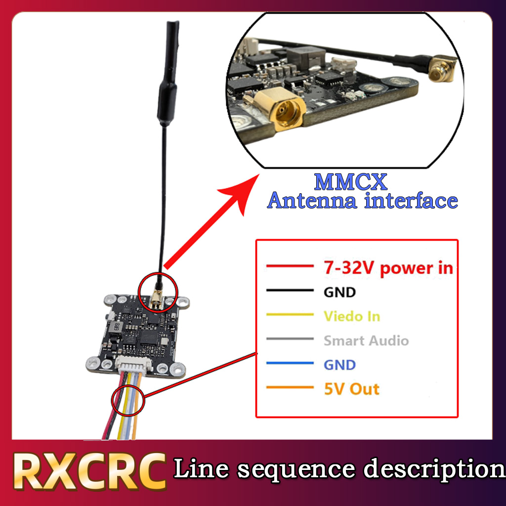 RXCRC 5.8G Module 48CH 1.6W VT - Drone Rc Camera บทวิจารณ์และราคา