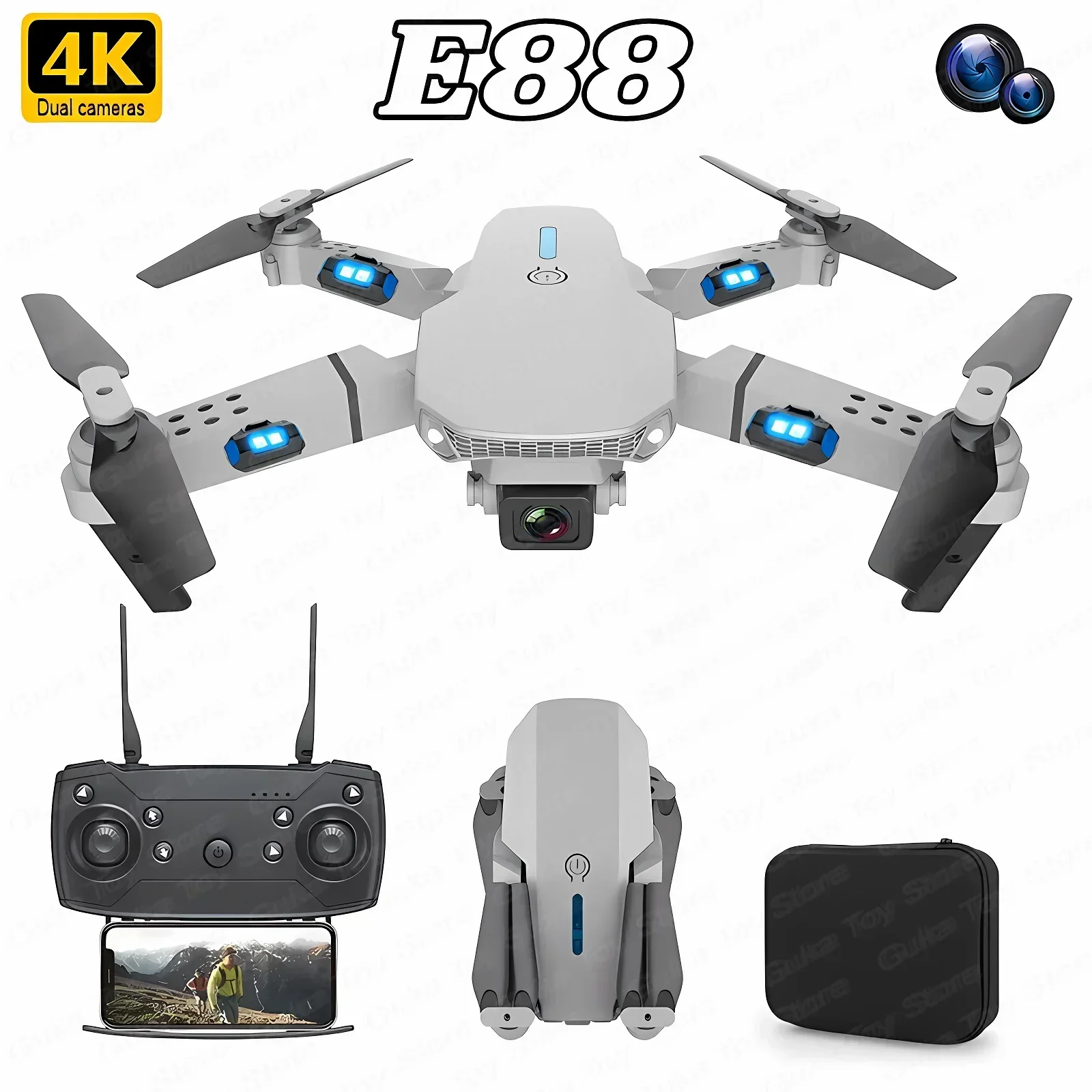 E88 Pro WIFI FPV Drone Wide An - Drone Rc Holder บทวิจารณ์และราคา