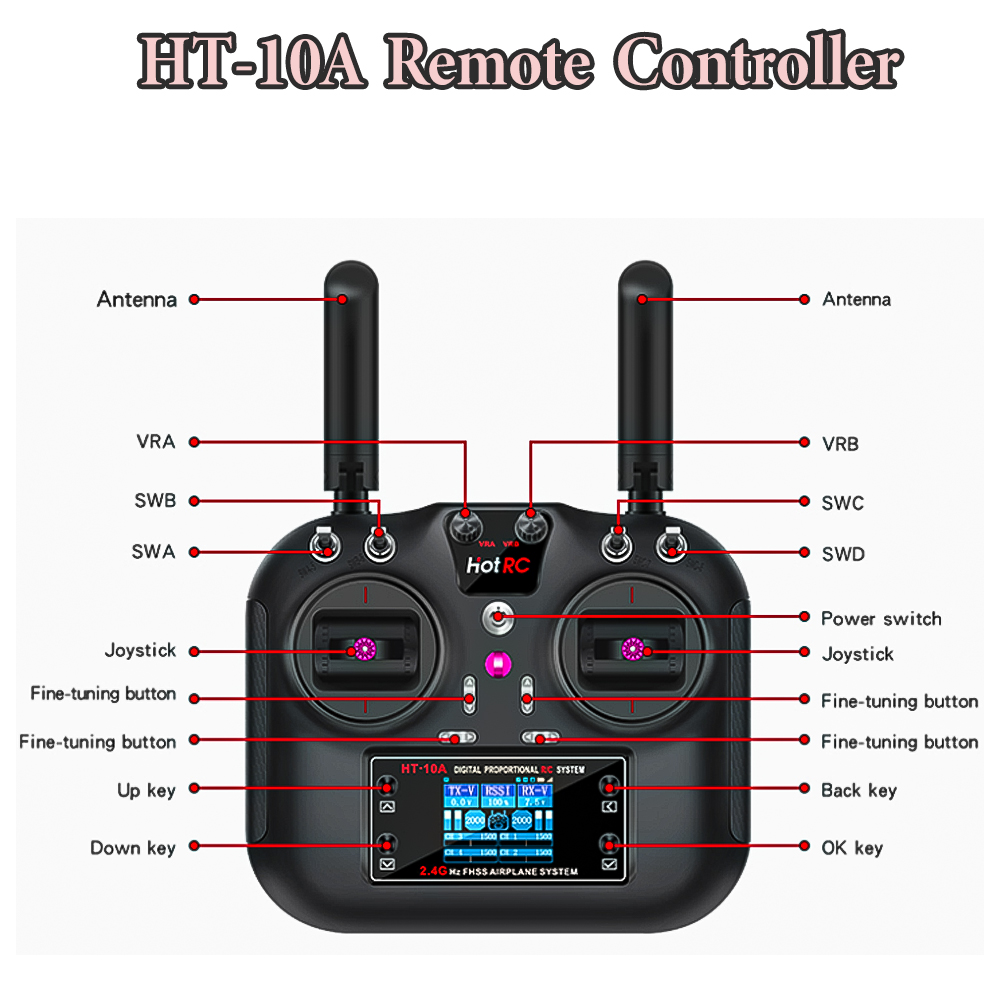 Hotrc Hot rc HT-10A HT10A 2.4G - Drone Rc Accessories บทวิจารณ์และราคา