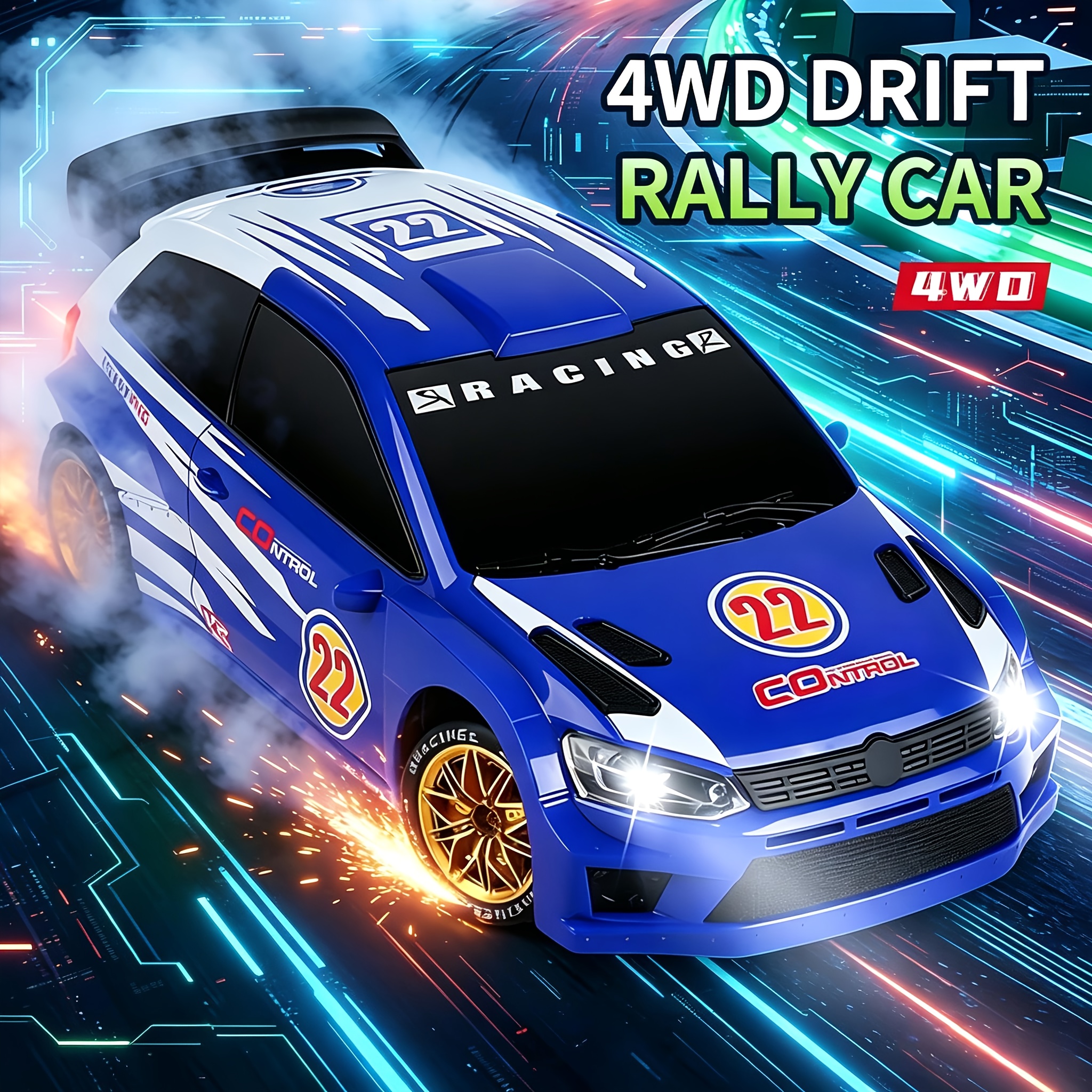 1Set 4WD RC Drift Rally Car, H - Drone Carrera Rc บทวิจารณ์และราคา
