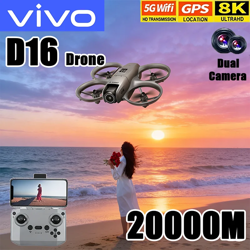 VIVO D16 Mini Drone 8K Camera  - Drone Rc Holder บทวิจารณ์และราคา