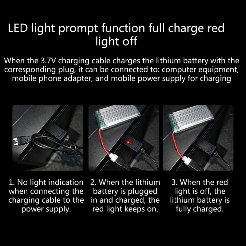3.7V Lithium Battery USB Charg - Drone Rc Accessories บทวิจารณ์และราคา