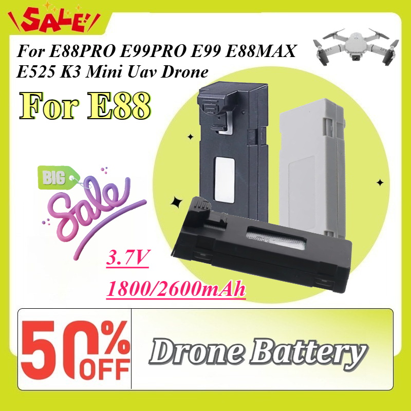 3.7V 1800/2600mAh Drone Spare  - Drone Rc E99 บทวิจารณ์และราคา