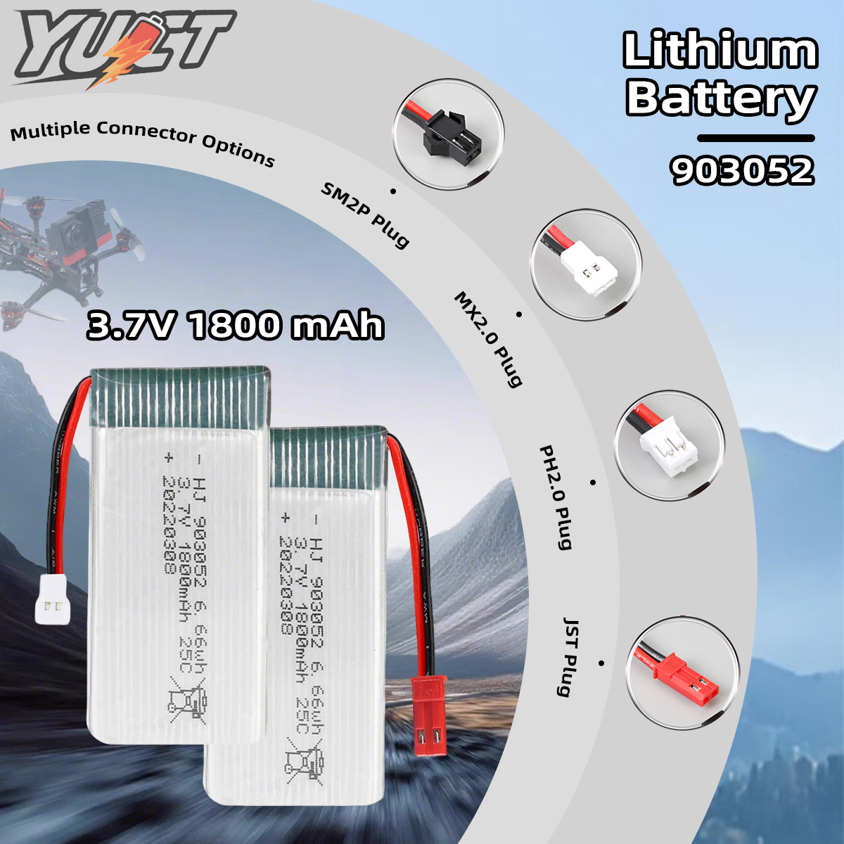 YUCT 3.7V 1800mAh 25C High-Rat - Drone Rc Accessories บทวิจารณ์และราคา