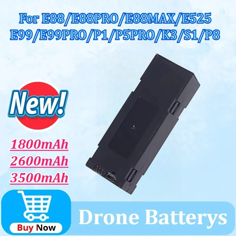 3.7V 1800/2600/3500mAh RC Dron - Drone Rc E99 K3 บทวิจารณ์และราคา