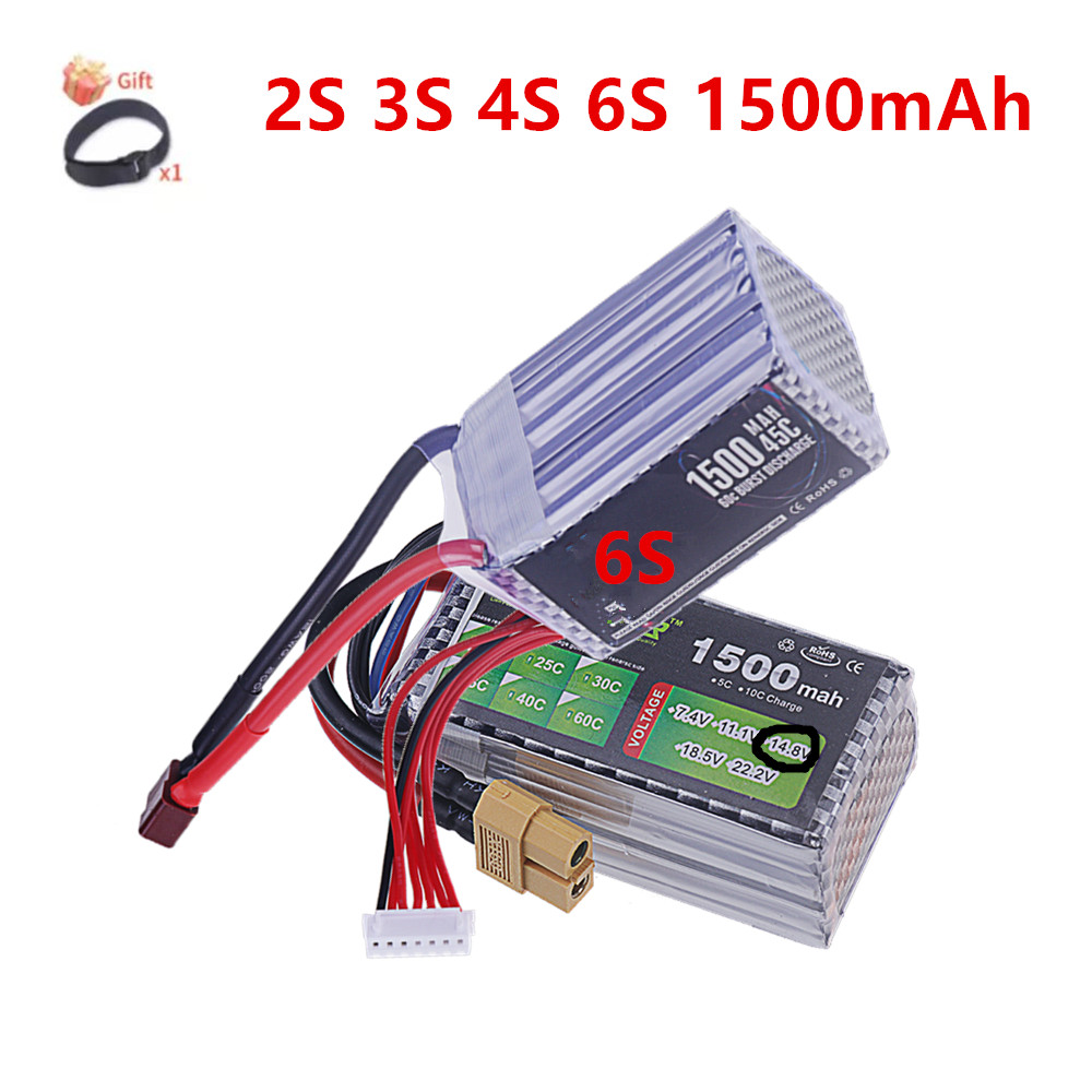 2S 3S 4S 6S Lipo Battery 1500M - Drone Rc Truck บทวิจารณ์และราคา