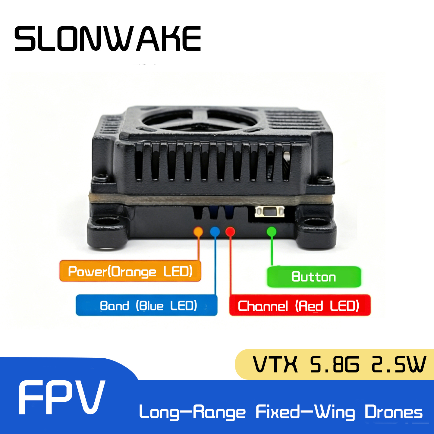 SLONWAKE 5.8G 48CH FPV Transmi - Drone Rc Remote บทวิจารณ์และราคา