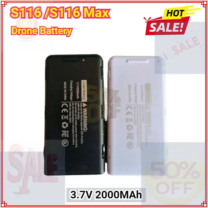 3.7V 2000MAh Battery for S116  - Drone Rc S116 บทวิจารณ์และราคา
