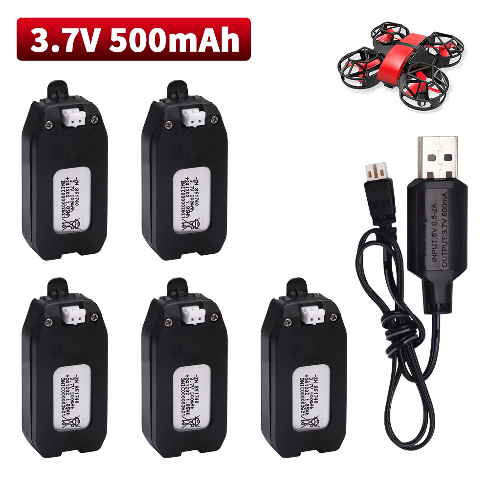 3.7V 500mAh Lithium Battery Fo - Drone Rc Accessories บทวิจารณ์และราคา