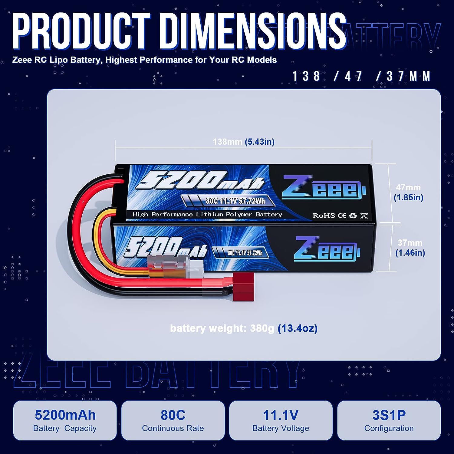 1/2pcs Zeee 3S 5200mAh Lipo Ba - Drone Rc Truck บทวิจารณ์และราคา