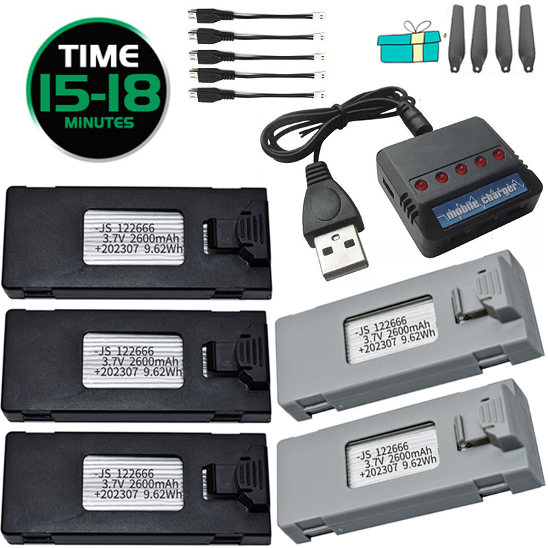 3.7V 2600mAh RC Drone Battery  - Drone Rc S1S บทวิจารณ์และราคา