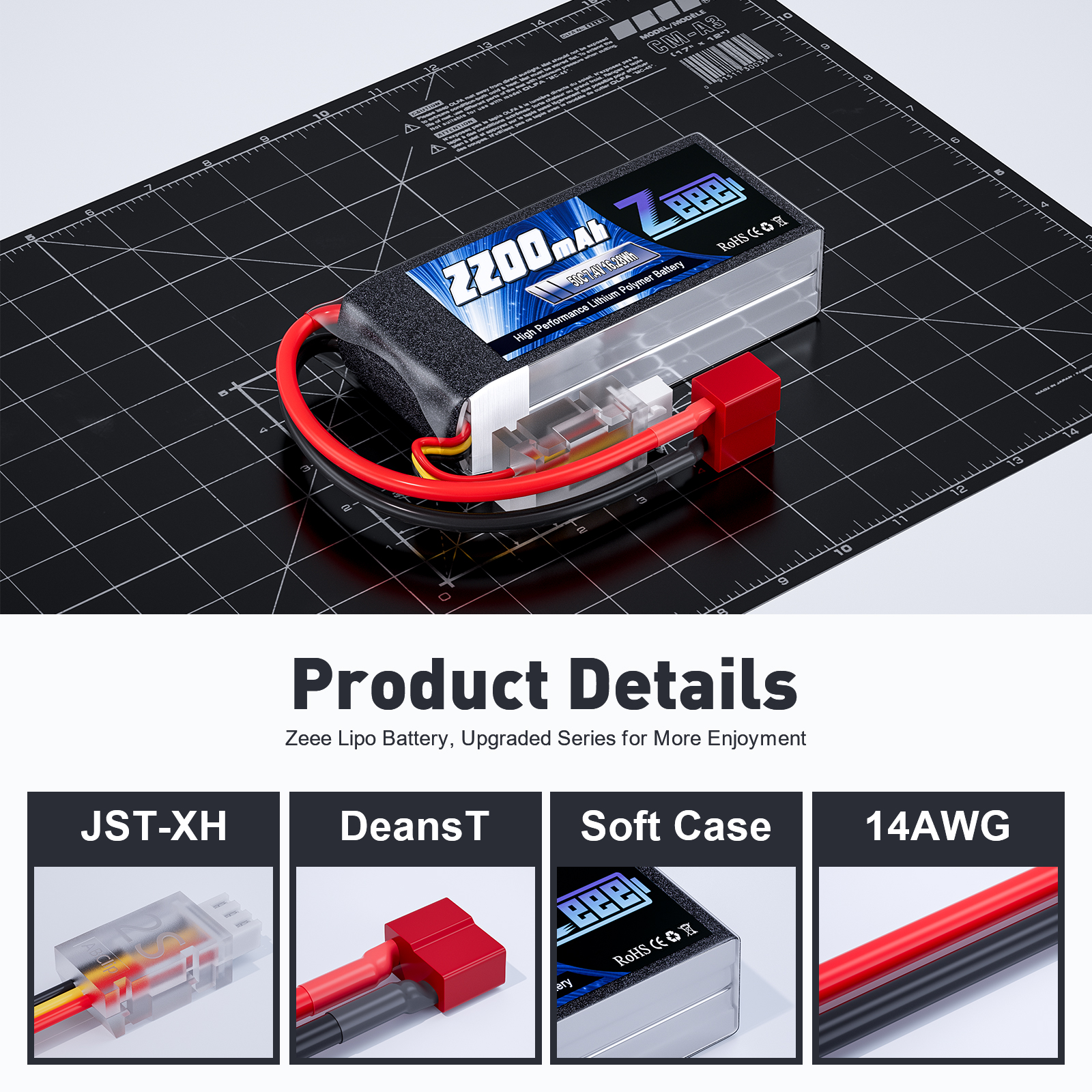 Zeee 2S 2200mAh Shorty RC Lipo - Drone Rc Truck บทวิจารณ์และราคา