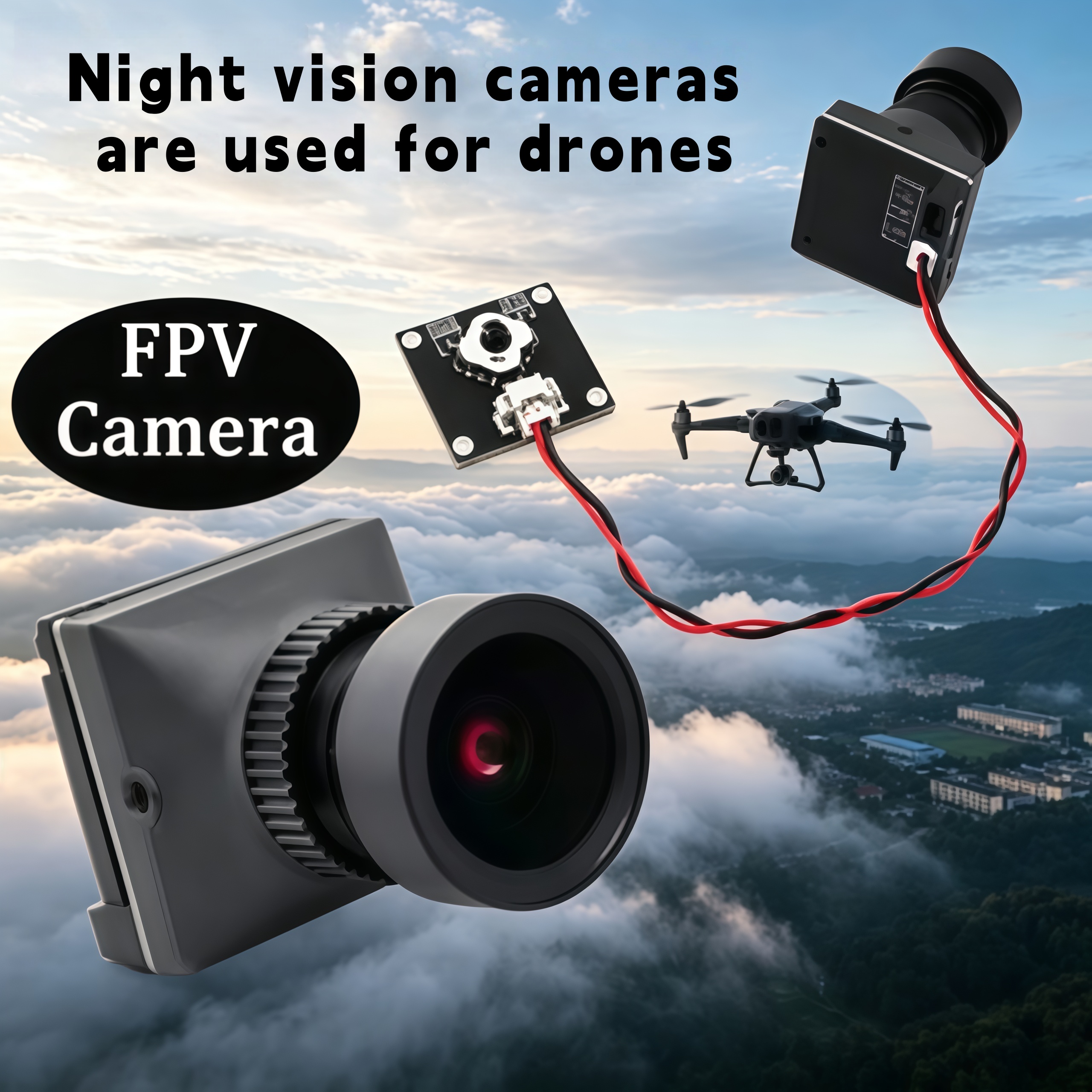 1500TVL HD CADDX Snail FPV Cam - Drone Rc Camera บทวิจารณ์และราคา