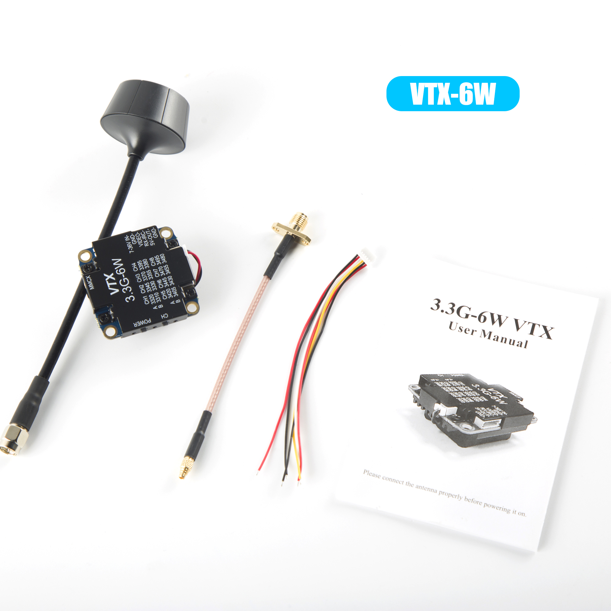 FPV Video Transmitter 3.3G 6W  - Drone Rc Remote บทวิจารณ์และราคา
