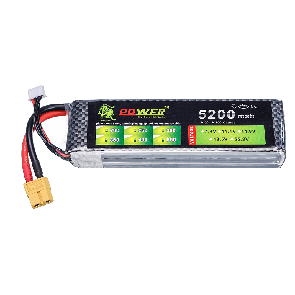 3S 5200mah 11.1V  60C Lipo Bat - Drone Zll Rc บทวิจารณ์และราคา